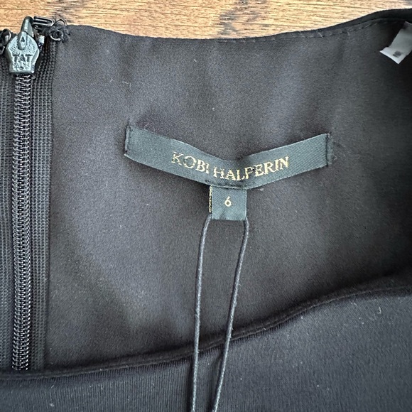 NWT Kobi Halperin Fannie Lace Bell Sleeve Dress, Black Size 6 MSRP $498 - Picture 5 of 6